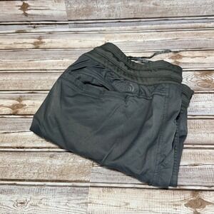 The North Face Womens XL Dark Gray Pants Elastic Waist Drawstring Pockets